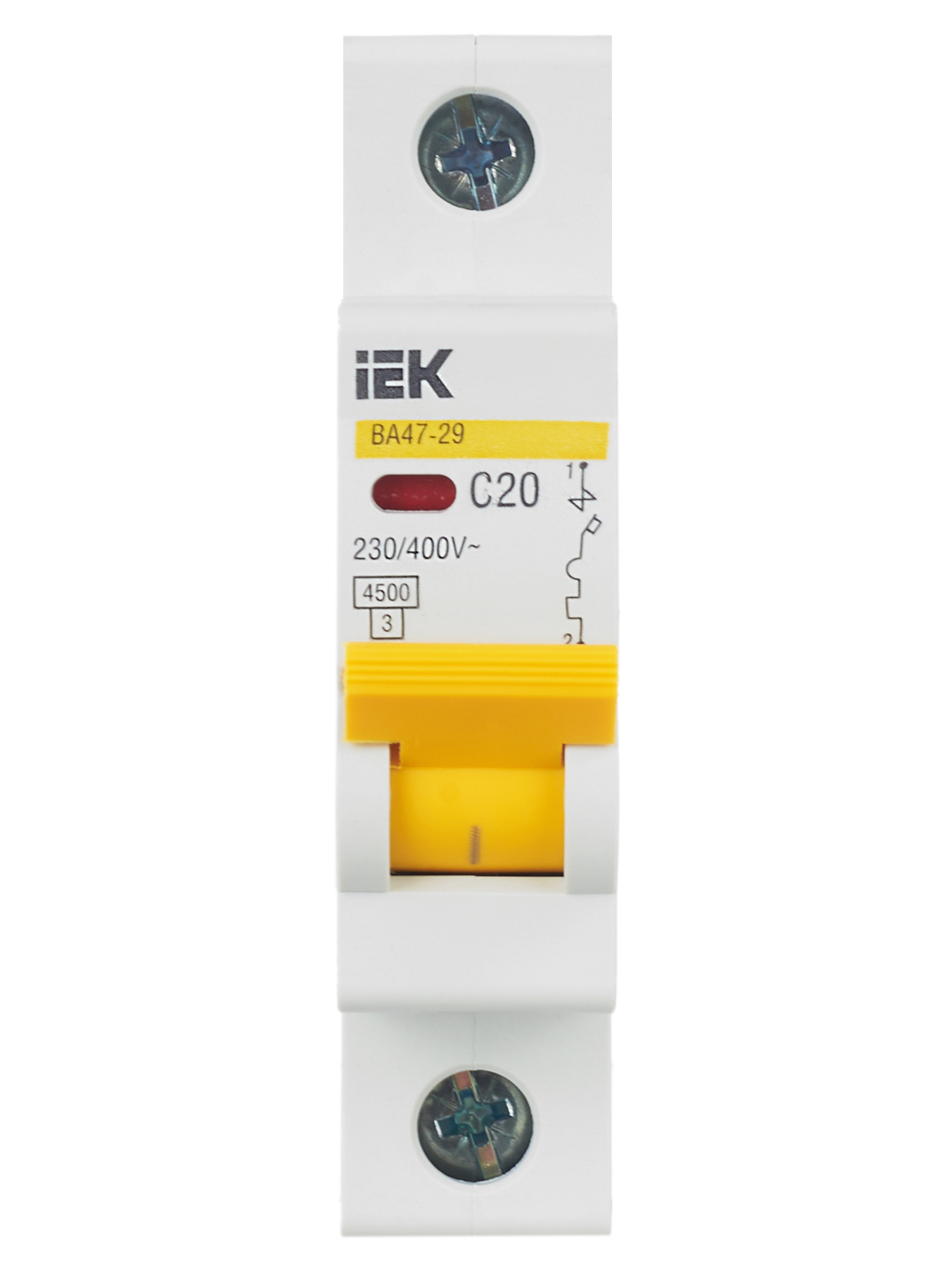 KARAT Автоматический выключатель ВА47-29 1P C 20А 4,5кА IEK