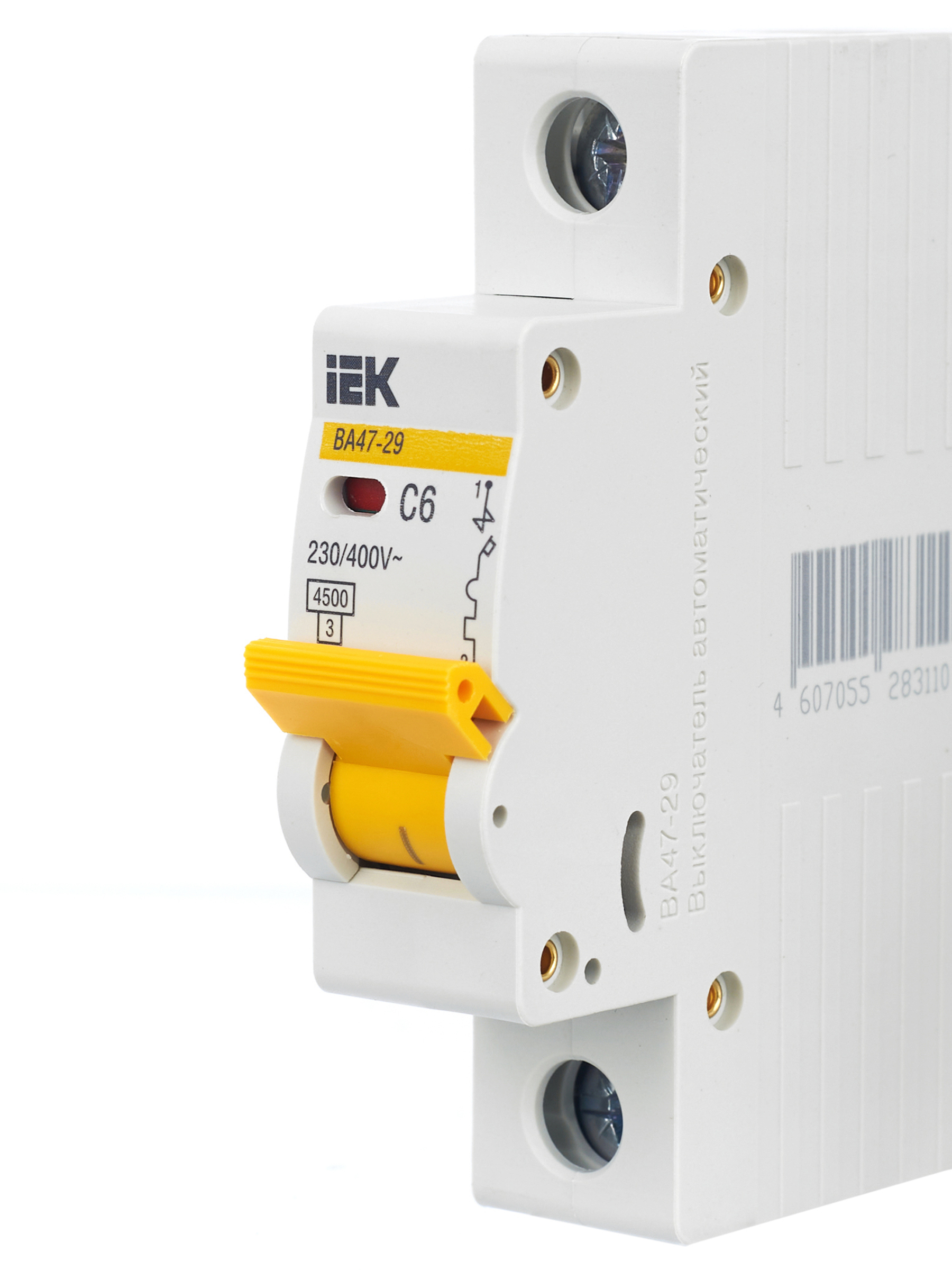 KARAT Автоматический выключатель ВА47-29 1P C 6А 4,5кА IEK