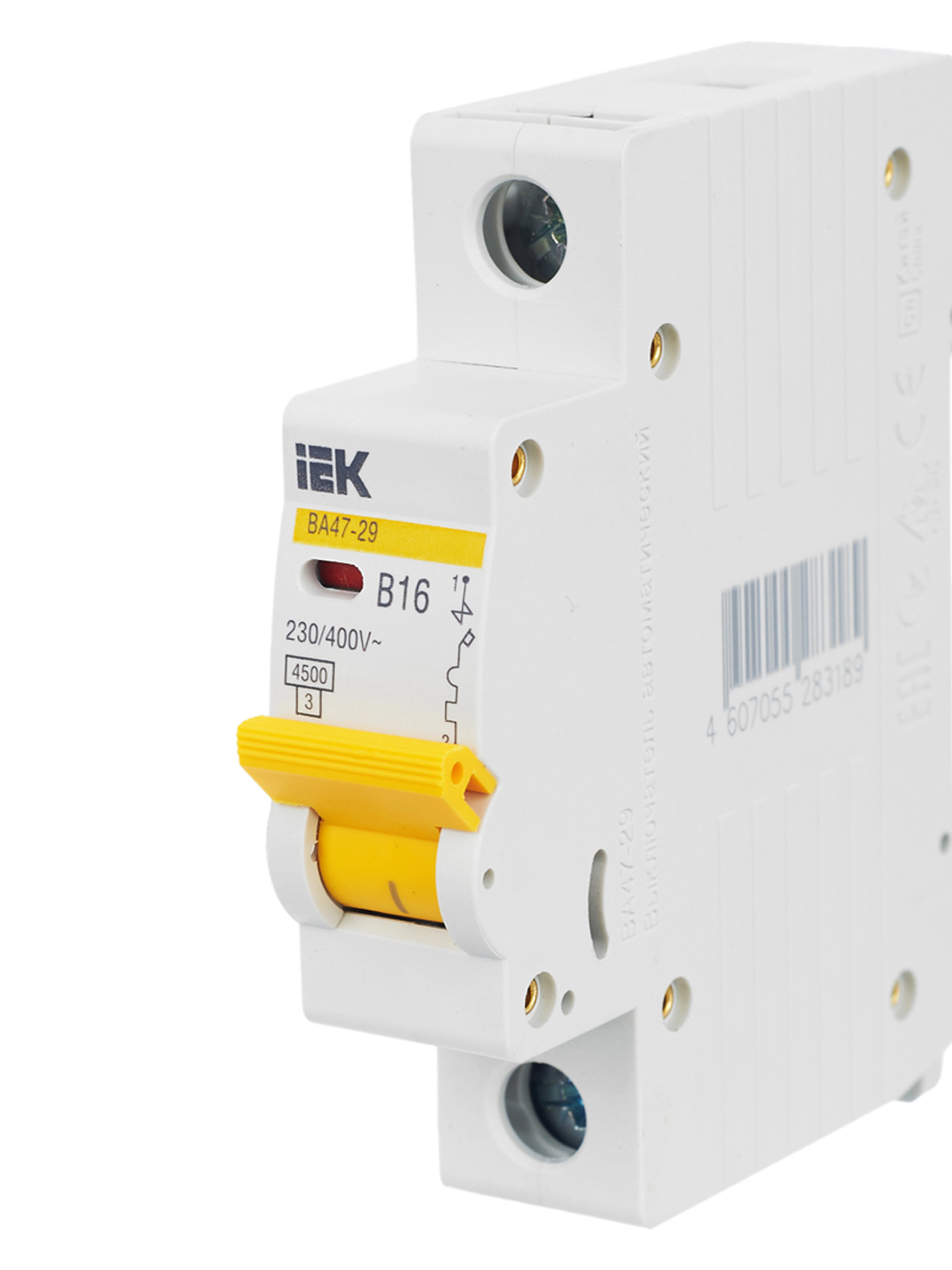 KARAT Автоматический выключатель ВА47-29 1P B 16А 4,5кА IEK