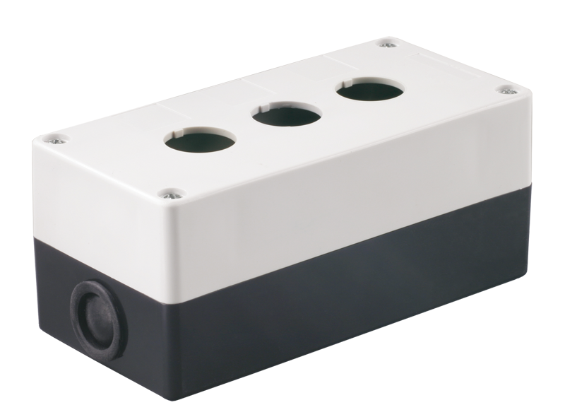 Корпус поста КП103 для кнопок управления 3 места белый IEK