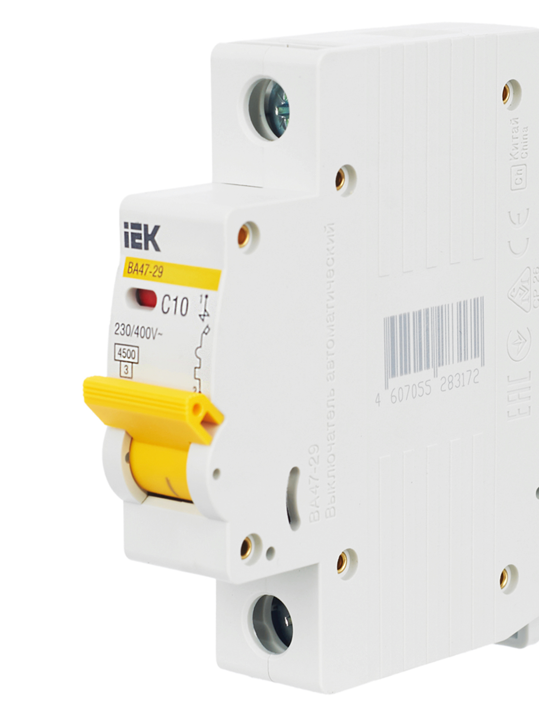 KARAT Автоматический выключатель ВА47-29 1P C 10А 4,5кА IEK