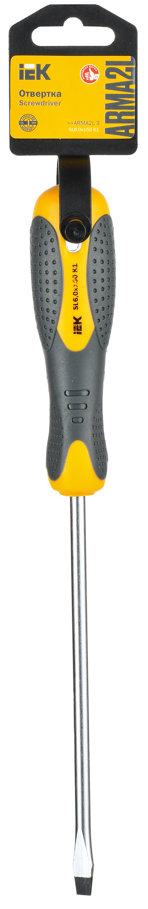 ARMA2L 3 Отвертка SL6,0х150 K1 IEK