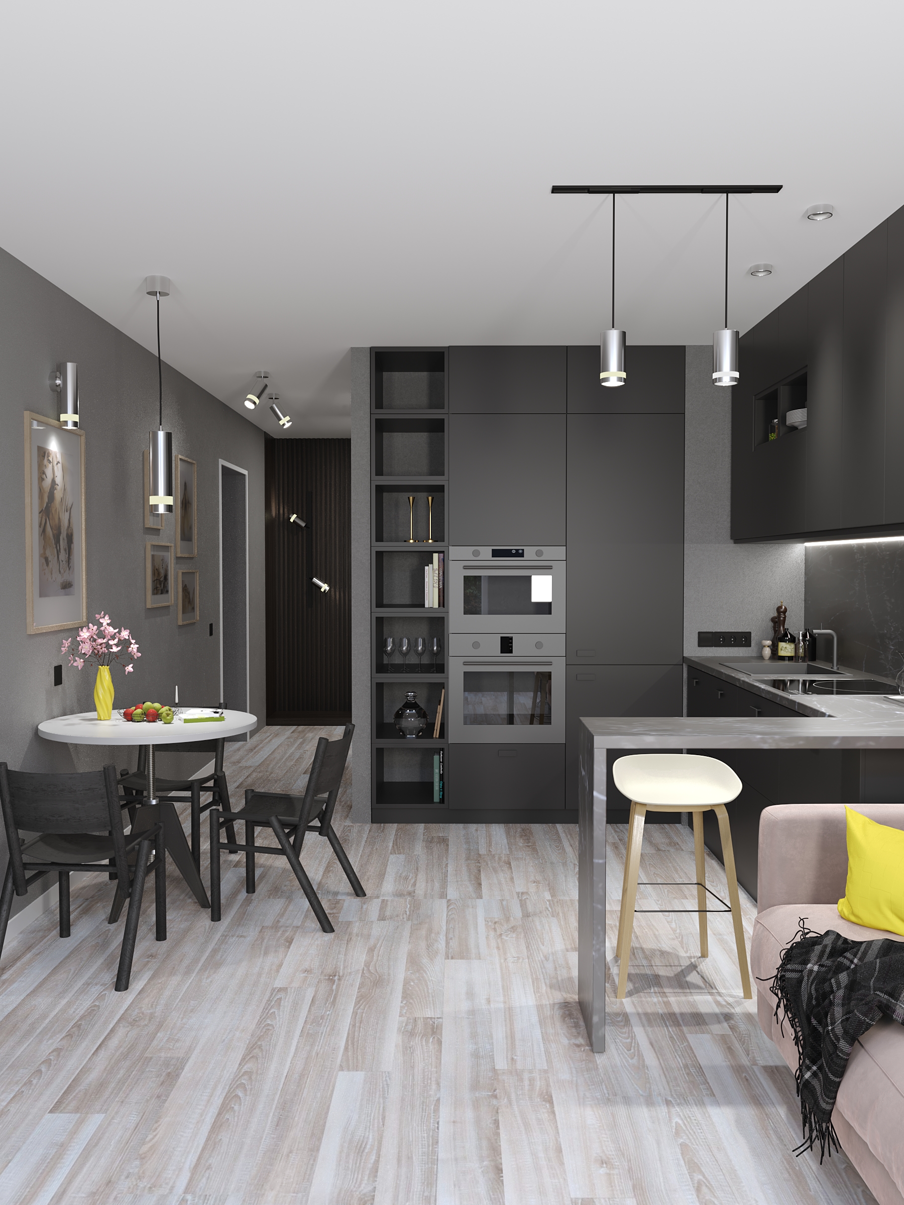 Светильник 4113 накладной под лампу GX53 хром IEK