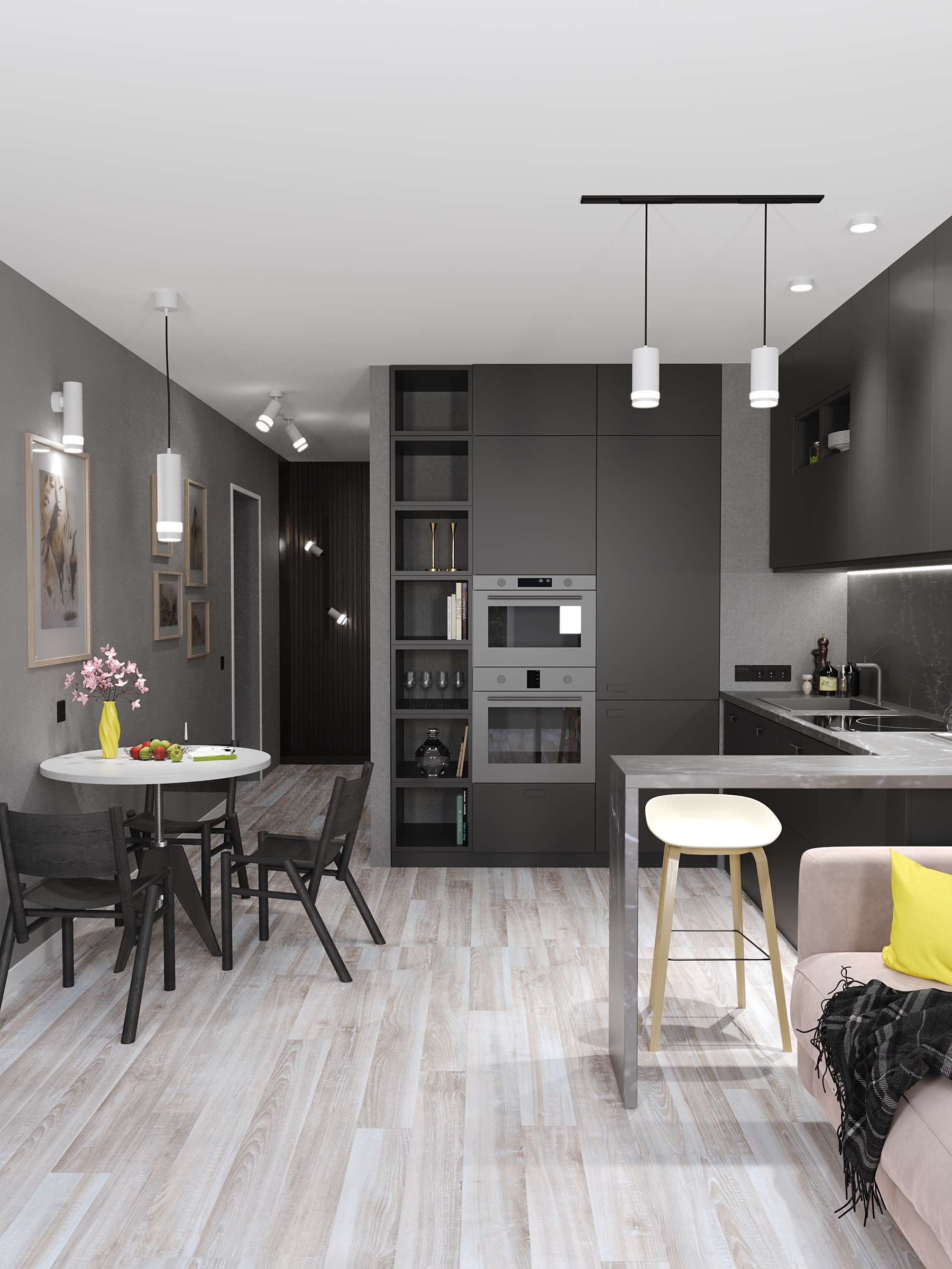 Светильник 4113 накладной под лампу GX53 белый IEK