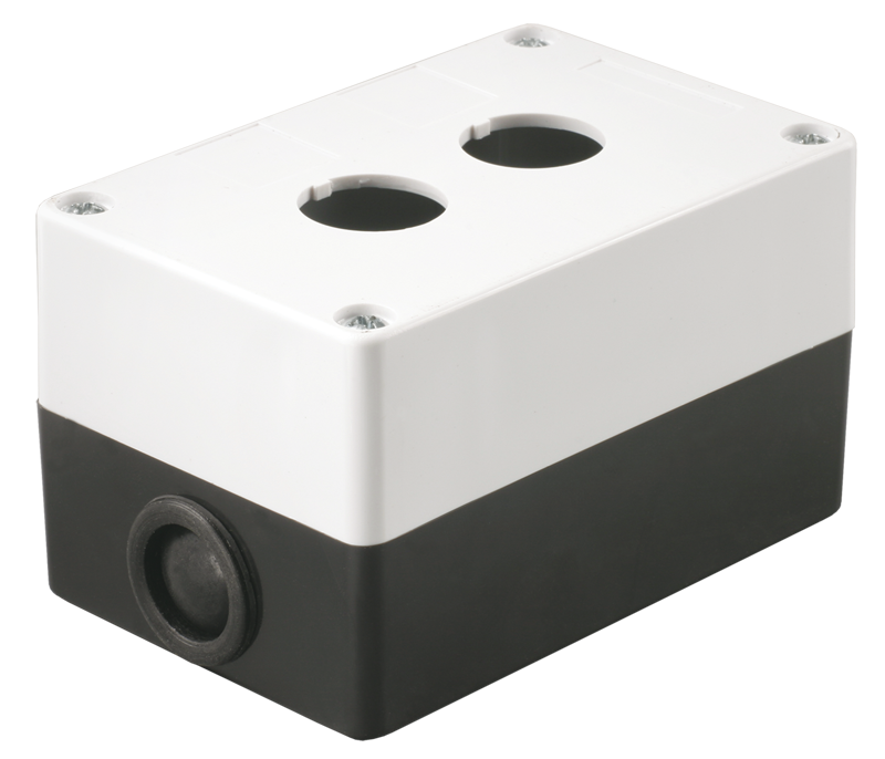 Корпус поста КП102 для кнопок управления 2 места белый IEK