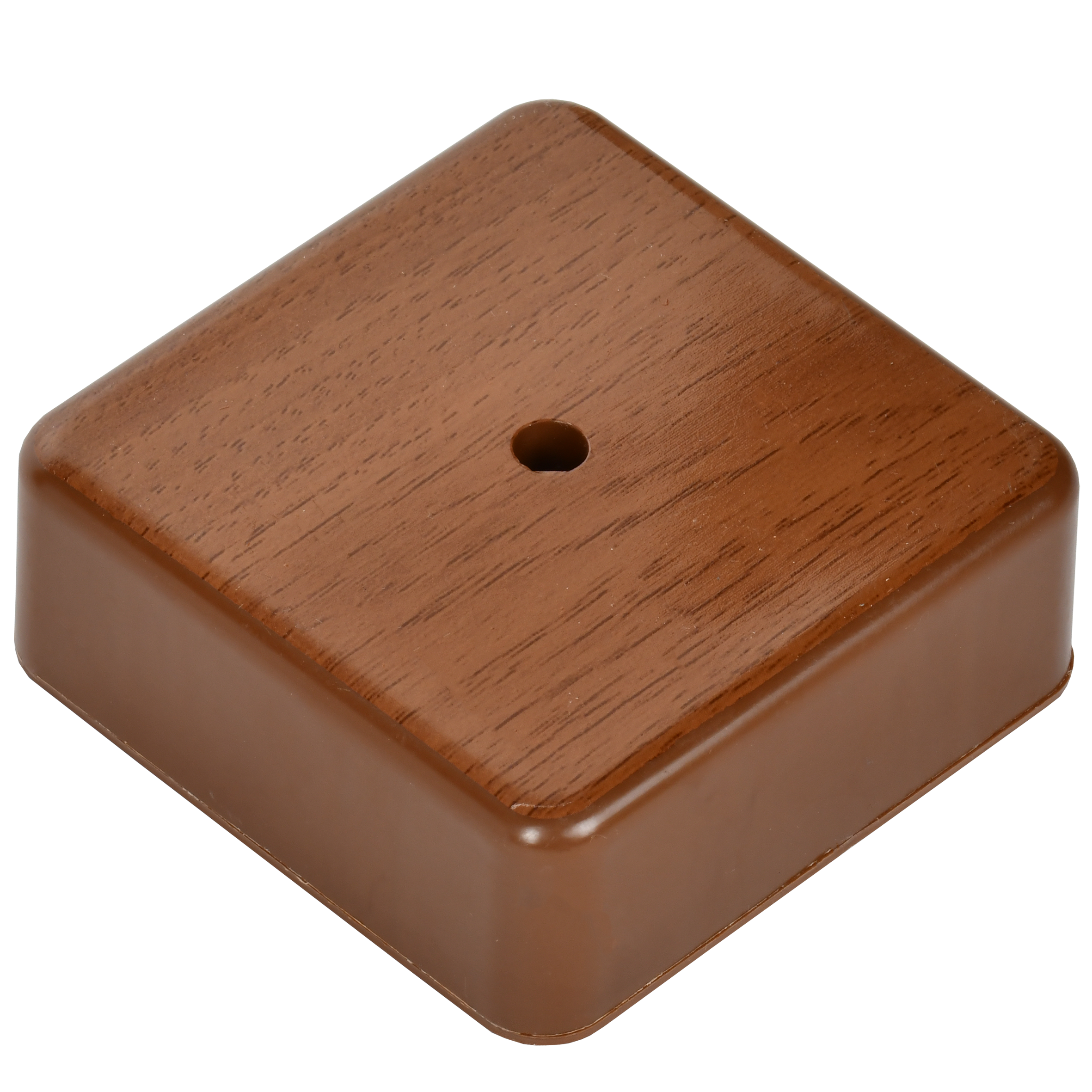 Коробка распаячная КМ41216-05 для открытой проводки безгалогенная (HF) 75х75х28мм дуб (6 клемм 6мм2) IEK