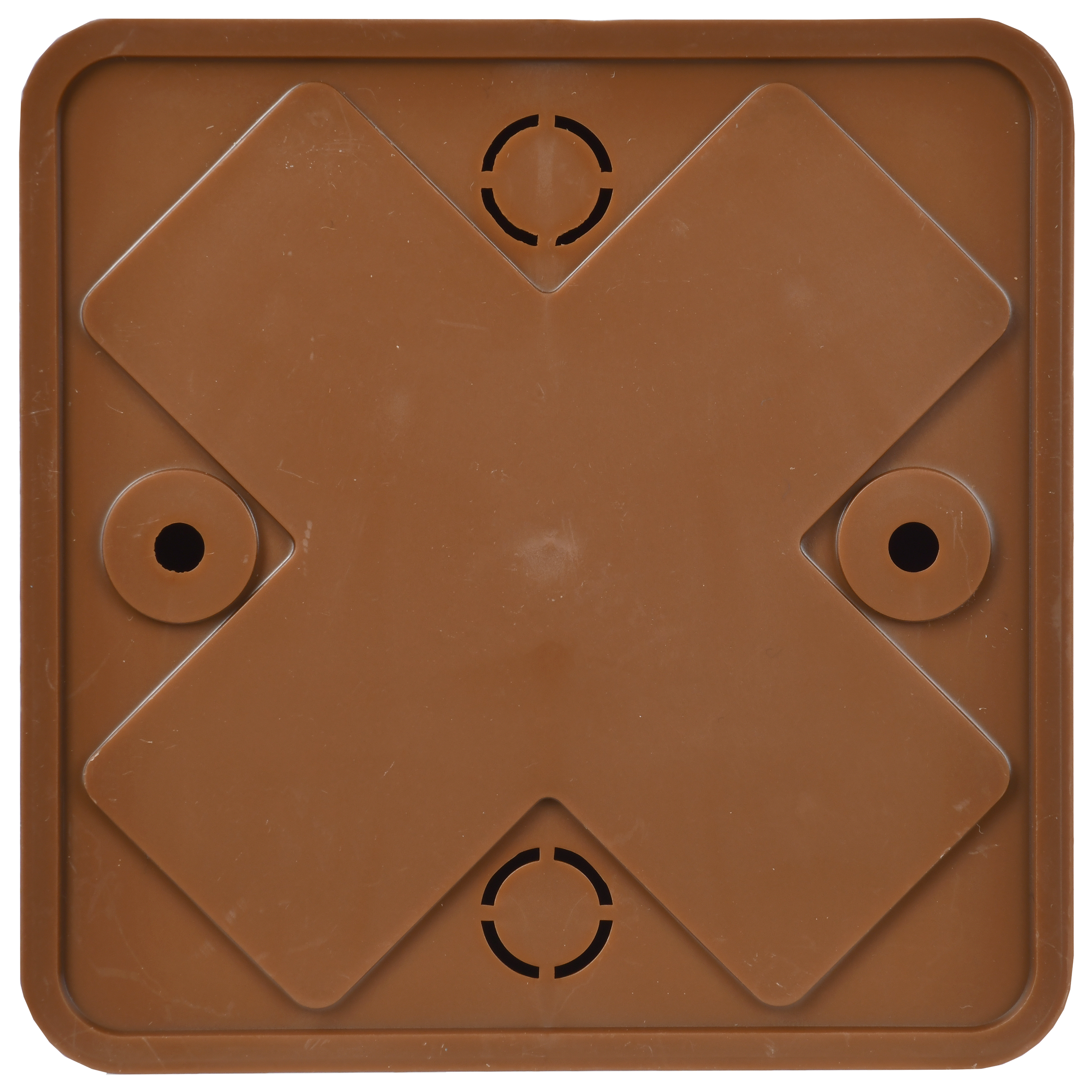 Коробка распаячная КМ41216-05 для открытой проводки безгалогенная (HF) 75х75х28мм дуб (6 клемм 6мм2) IEK