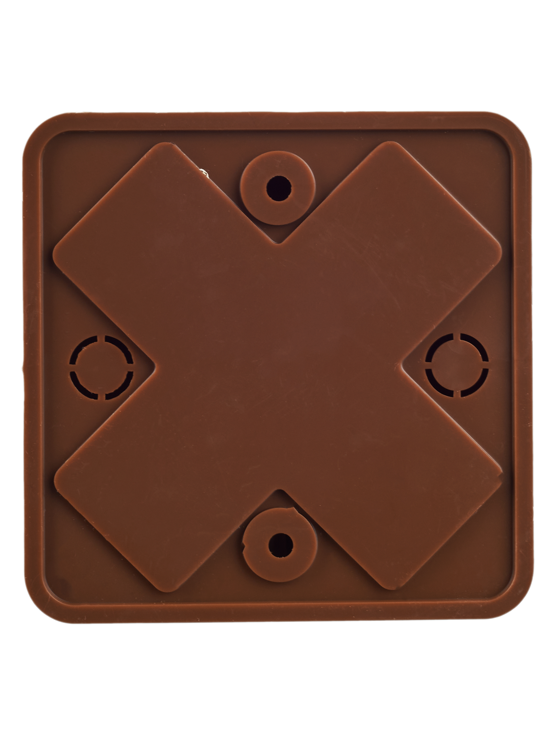 Коробка распаячная КМ41212-05 для открытой проводки безгалогенная (HF) 75х75х20мм дуб (6 клемм 6мм2) IEK