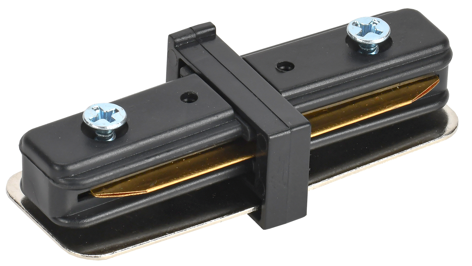 Соединитель прямой внутренний для однофазного шинопровода черный