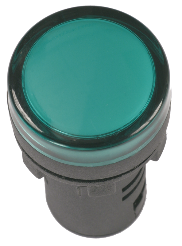 Лампа AD16DS(LED)матрица d=16мм зеленый 230В AC IEK