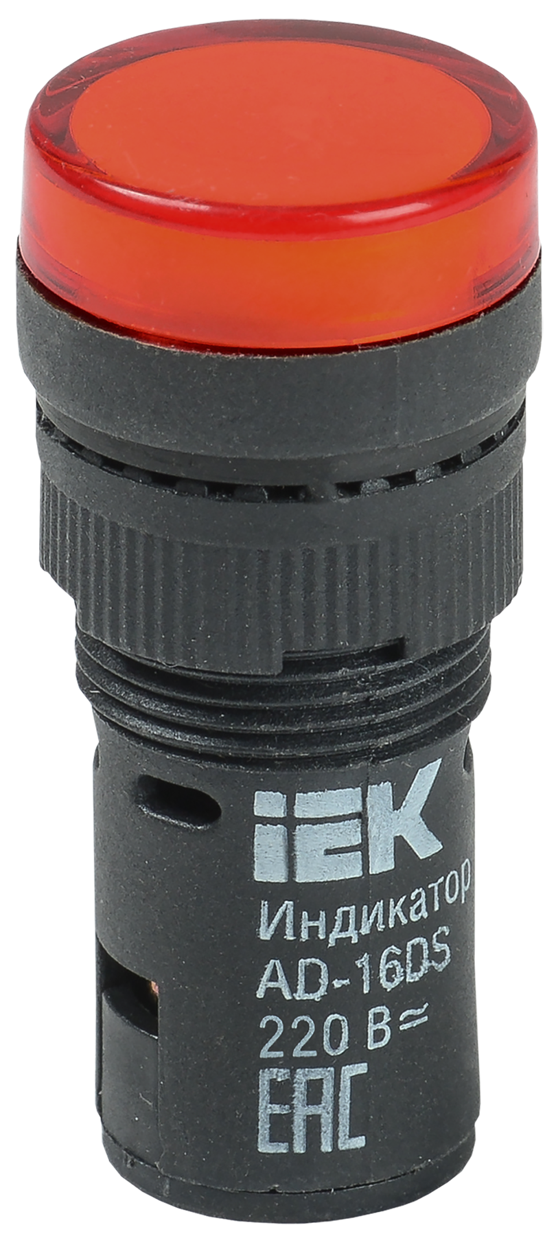 Лампа AD16DS(LED)матрица d=16мм красный 230В AC IEK