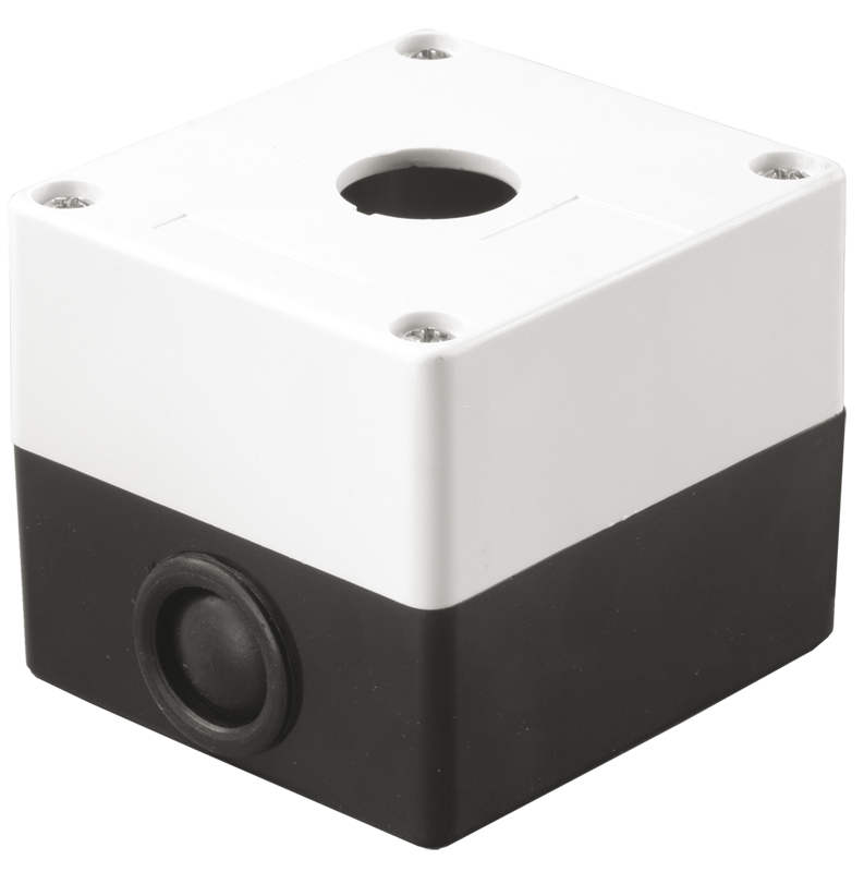 Корпус поста КП101 для кнопок управления 1 место белый IEK