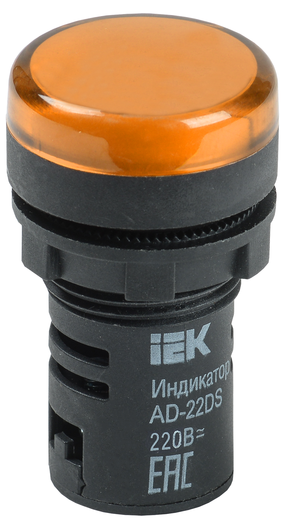 Лампа AD22DS(LED)матрица d=22мм желтый 230В IEK