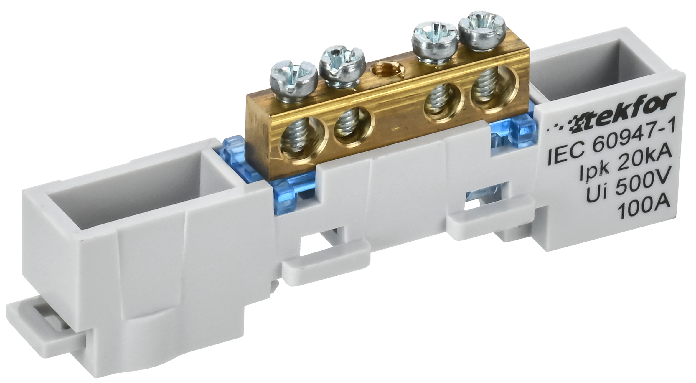 TEKFOR Шина N "ноль" неизолированная на универсальном держателе 6х9-4-С IEK