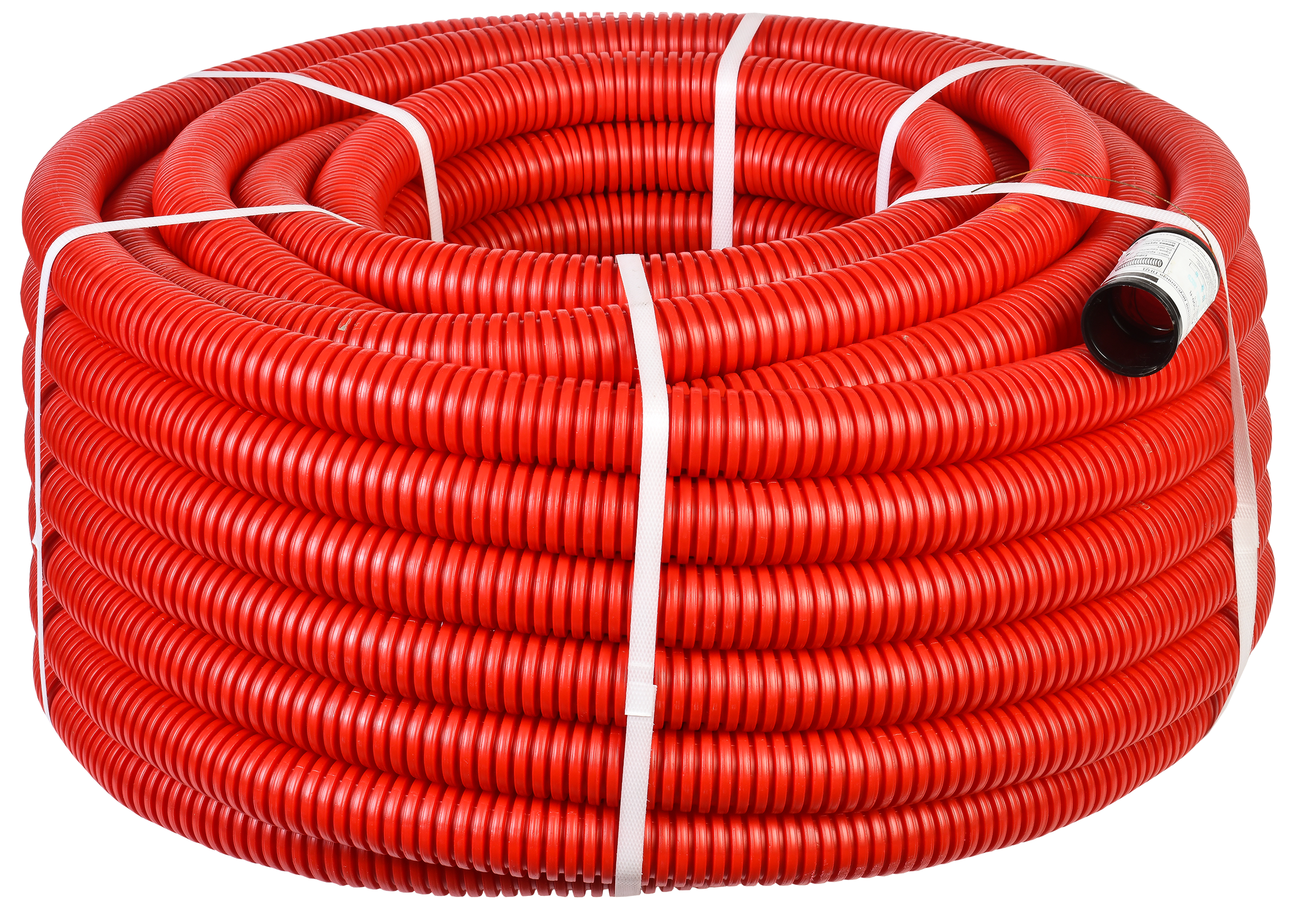 Труба гофрированная двустенная ПНД d=40мм красная (50м) IEK