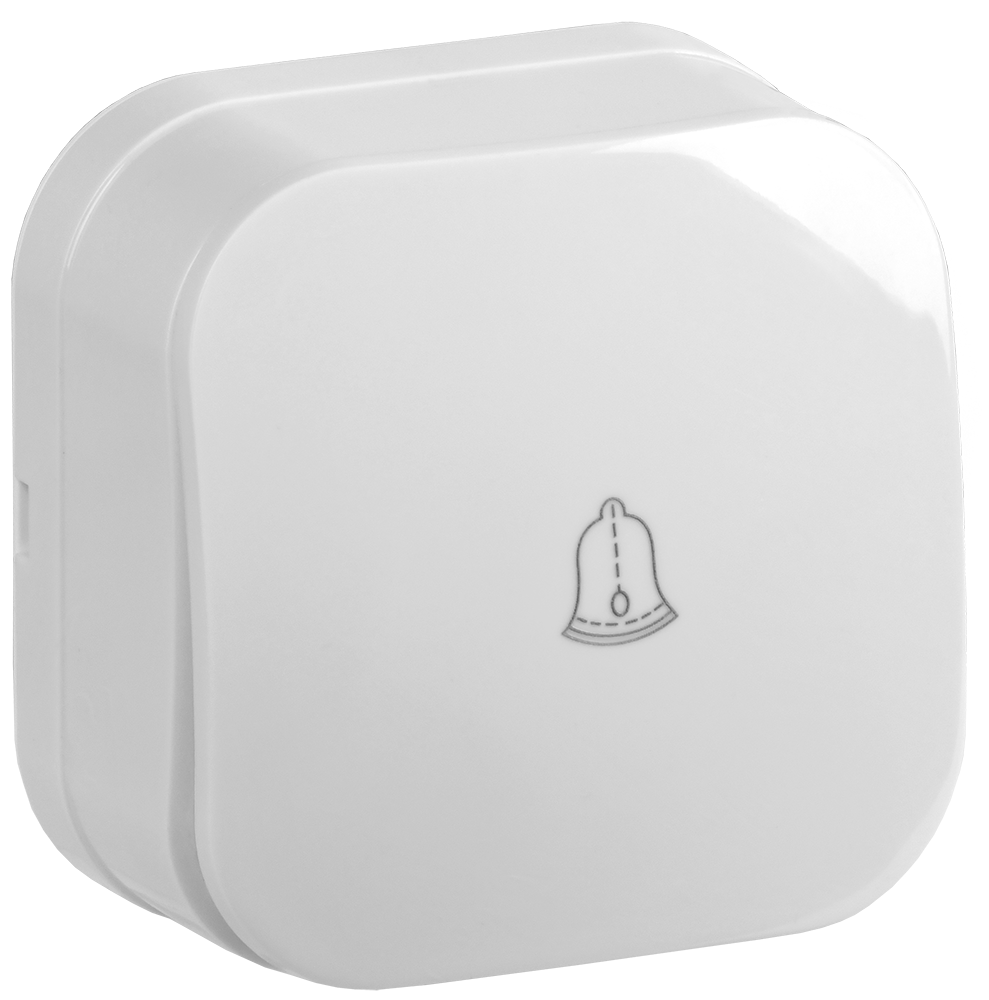 GLORY Выключатель 1-клавишный для открытой установки самовозвратный 10А ВСс20-1-0-ХБ белый IEK