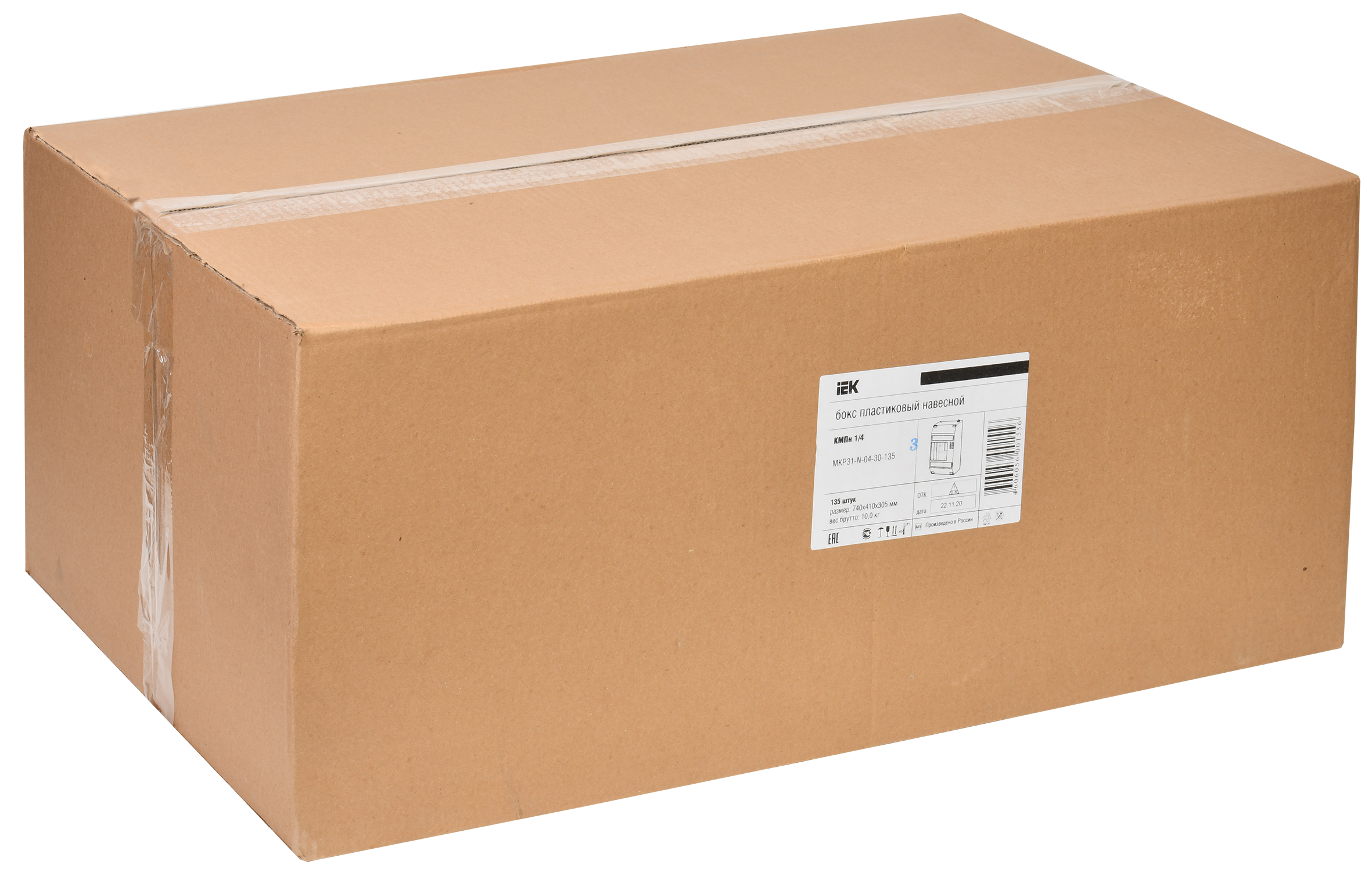 KREPTA 3 Корпус пластиковый КМПн 1/4 IP20 белый IEK