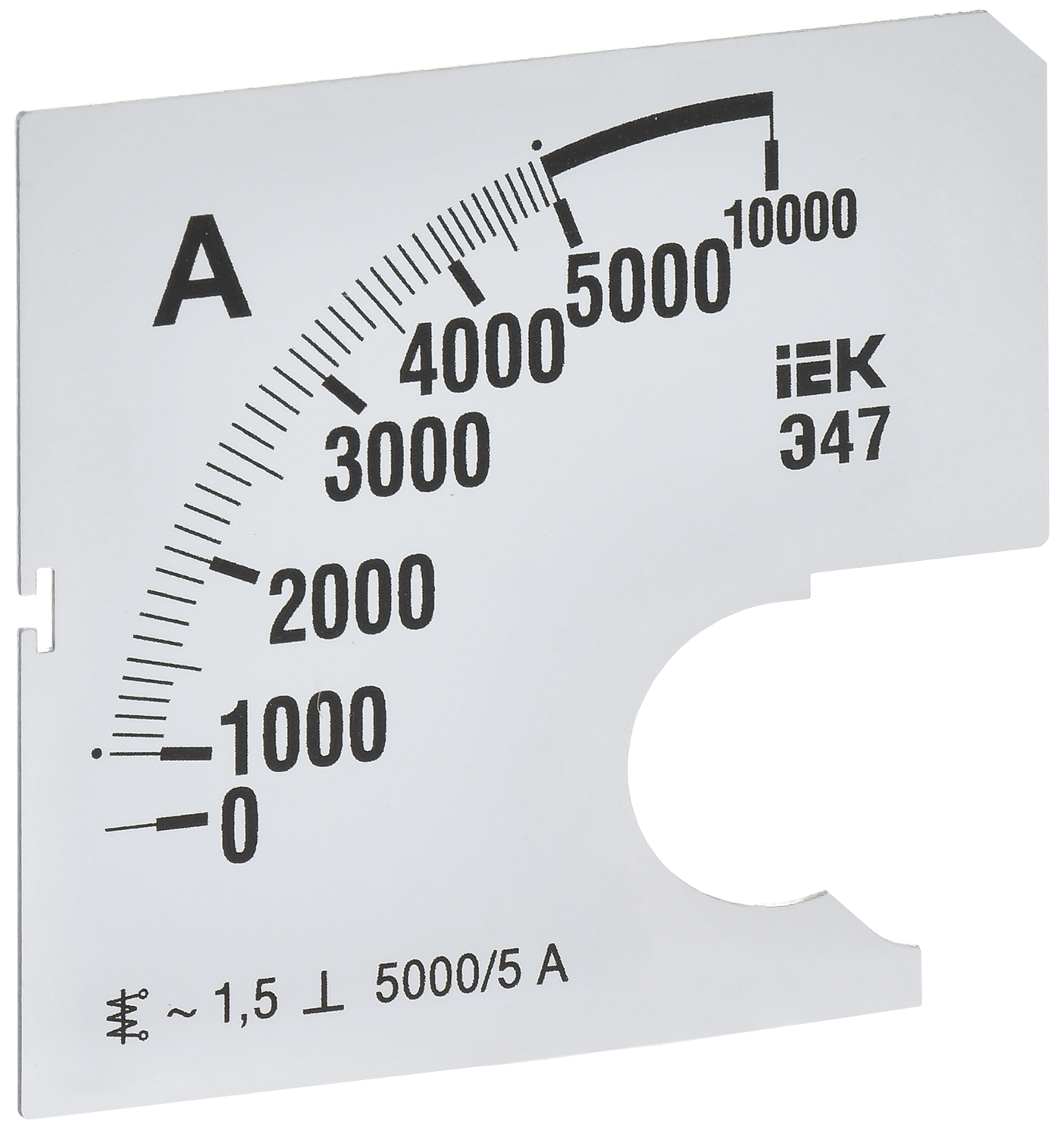 Шкала сменная для амперметра Э47 5000/5А класс точности 1,5 72х72мм IEK