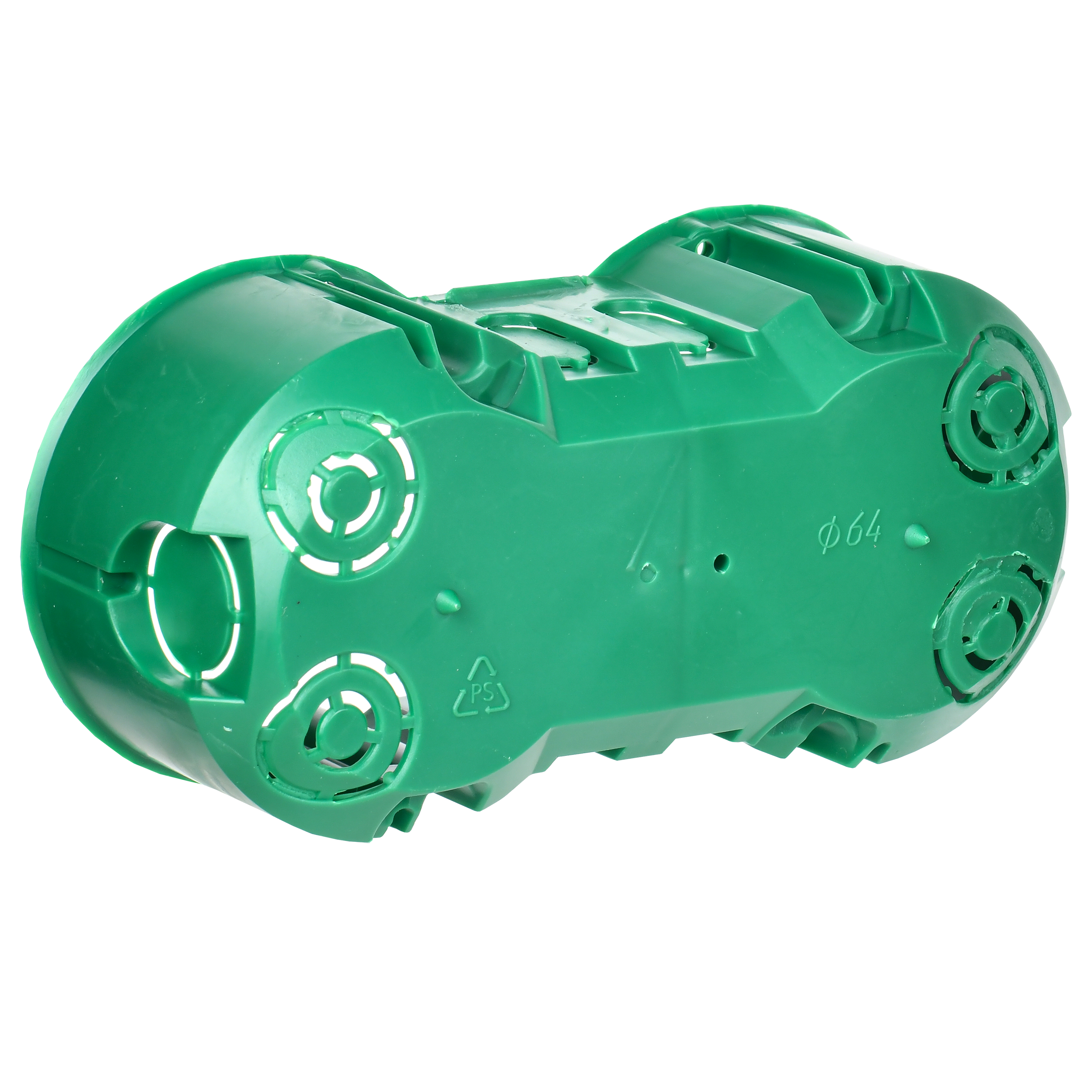 Коробка установочная КМ40023 двухместная для полых стен безгалогенная (HF) 141х70х45мм с саморезами и металлическими лапками IEK