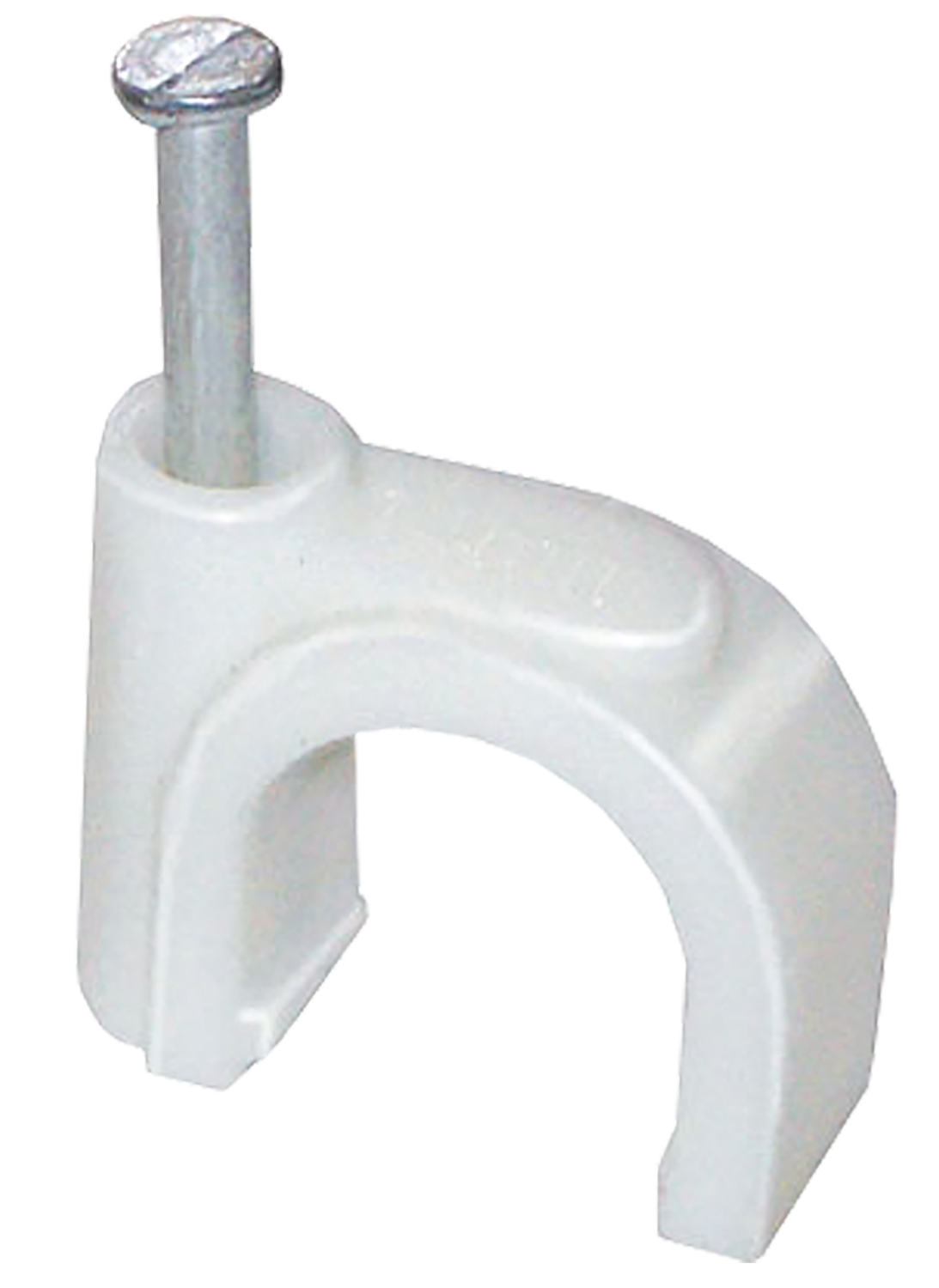 Скоба 8мм круглая пластиковая (100шт) IEK