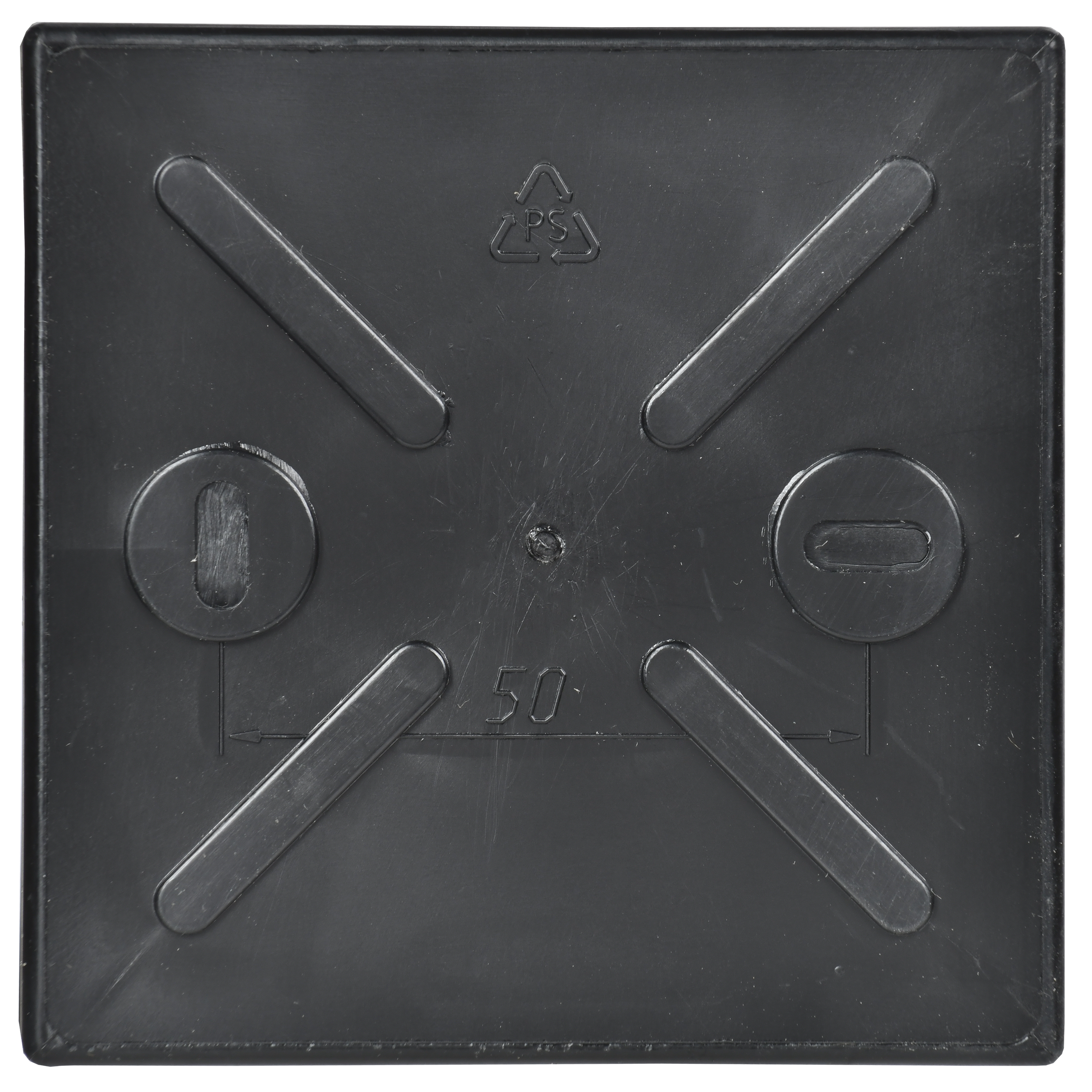 Коробка распаячная КМ41235 для открытой проводки с защелкивающейся крышкой безгалогенная (HF) 85х85х40мм IP44 6 гермовводов черная (RAL 9005) IEK