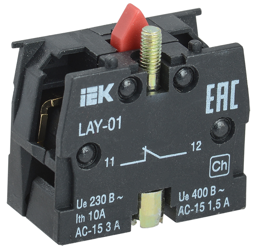 Контактный блок 1р для серии LAY5 IEK