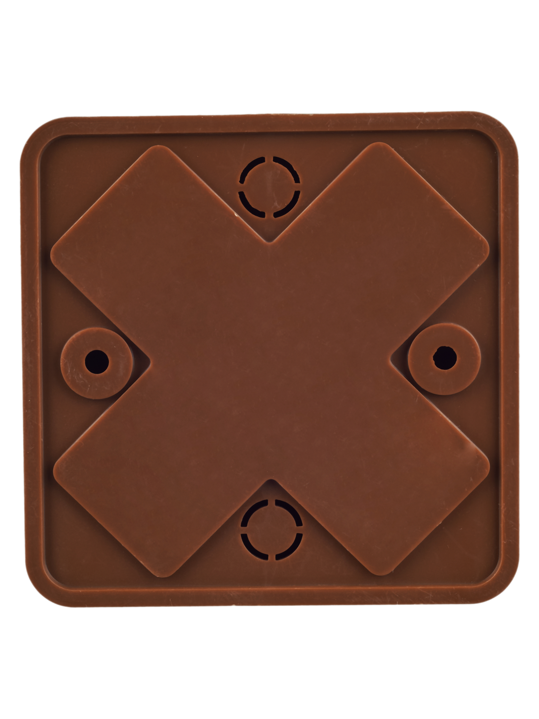 Коробка распаячная КМ41211-05 для открытой проводки безгалогенная (HF) 75х75х20мм дуб IEK