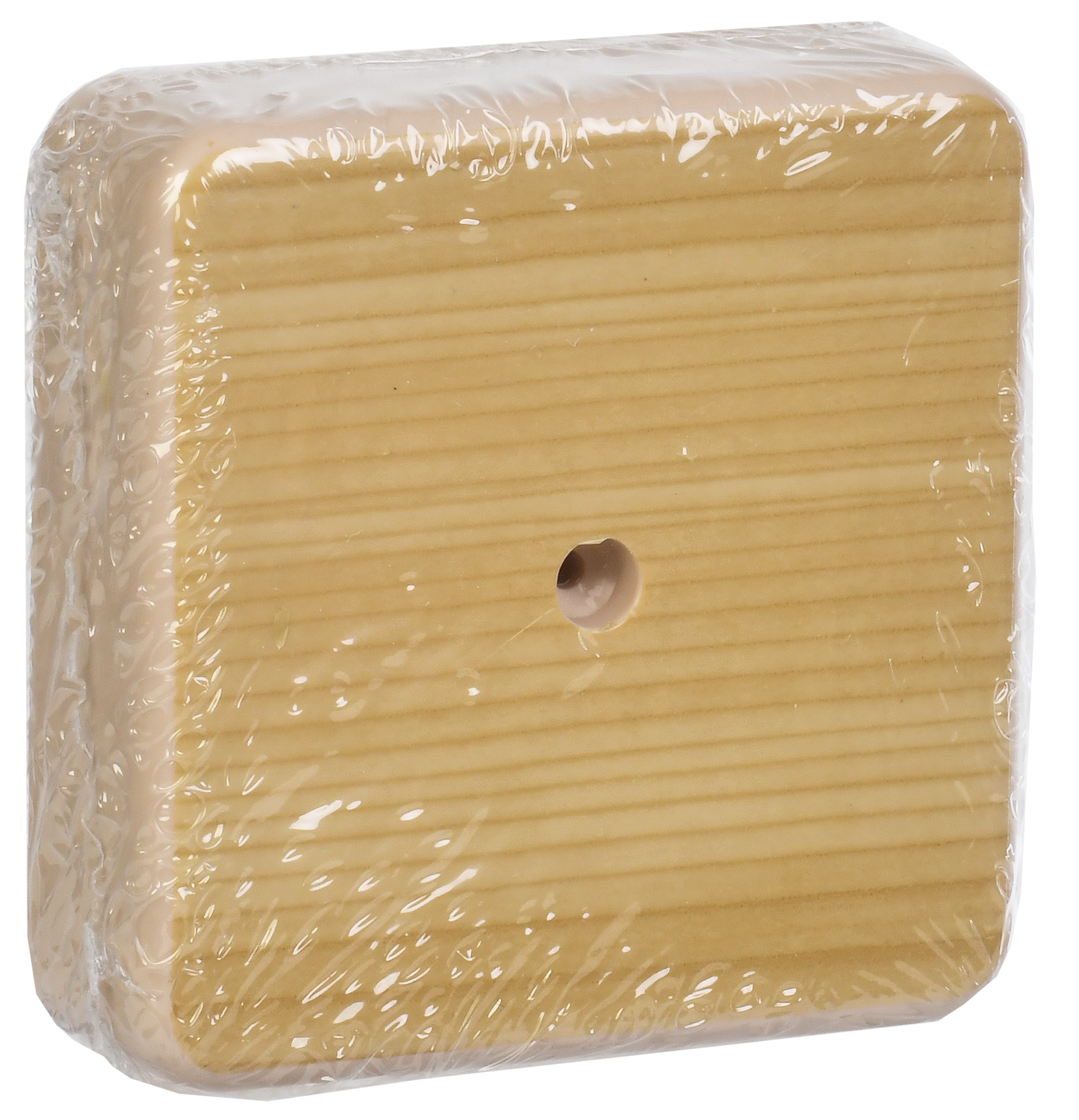 Коробка распаячная КМ41211-04 для открытой проводки безгалогенная (HF) 75х75х20мм сосна IEK