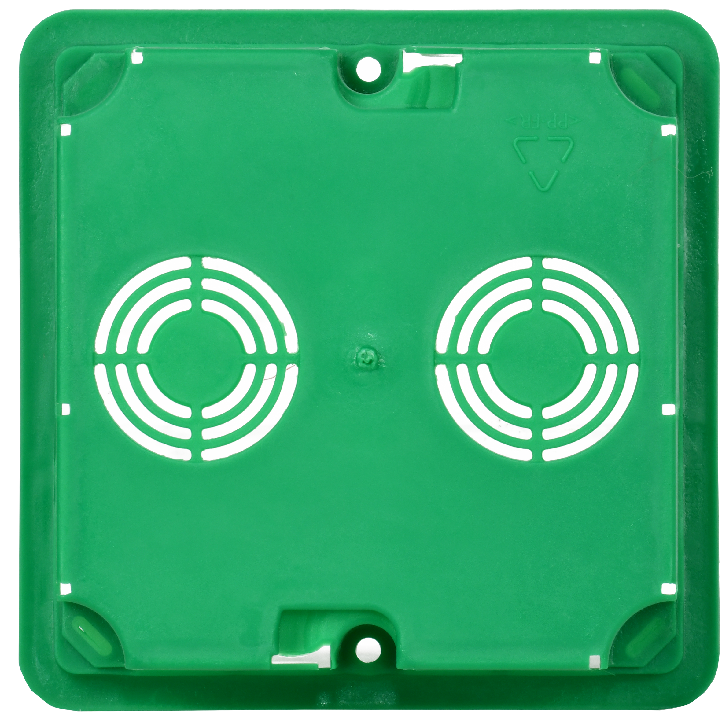 Коробка распаячная КМ41021 для полых стен безгалогенная (HF) 92х92х45мм с саморезами металлическими лапками и крышкой IEK