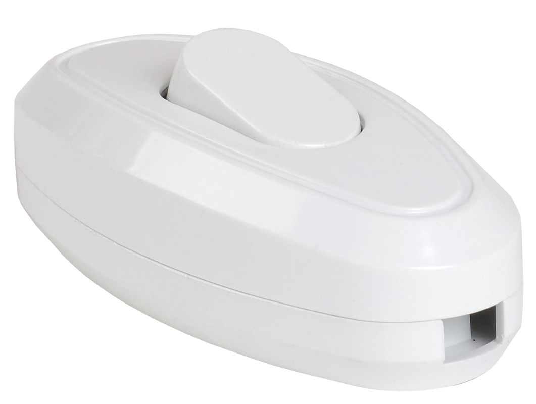 Выключатель 1-клавишный разборный для бра ВБ-01Б белый IEK