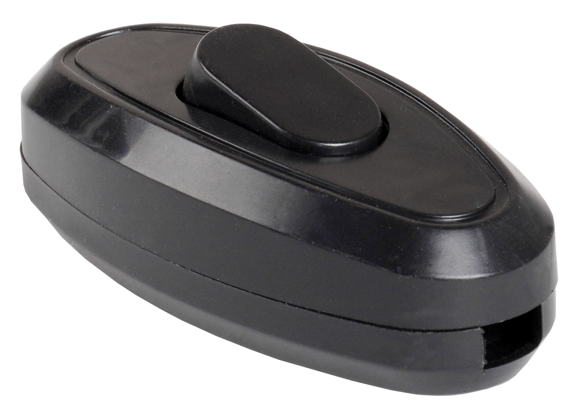 Выключатель 1-клавишный разборный для бра ВБ-01Ч черный IEK