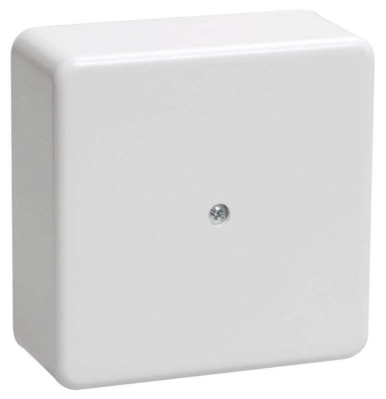 Коробка распаячная КМ41215-01 для открытой проводки безгалогенная (HF) 75х75х28мм белая IEK