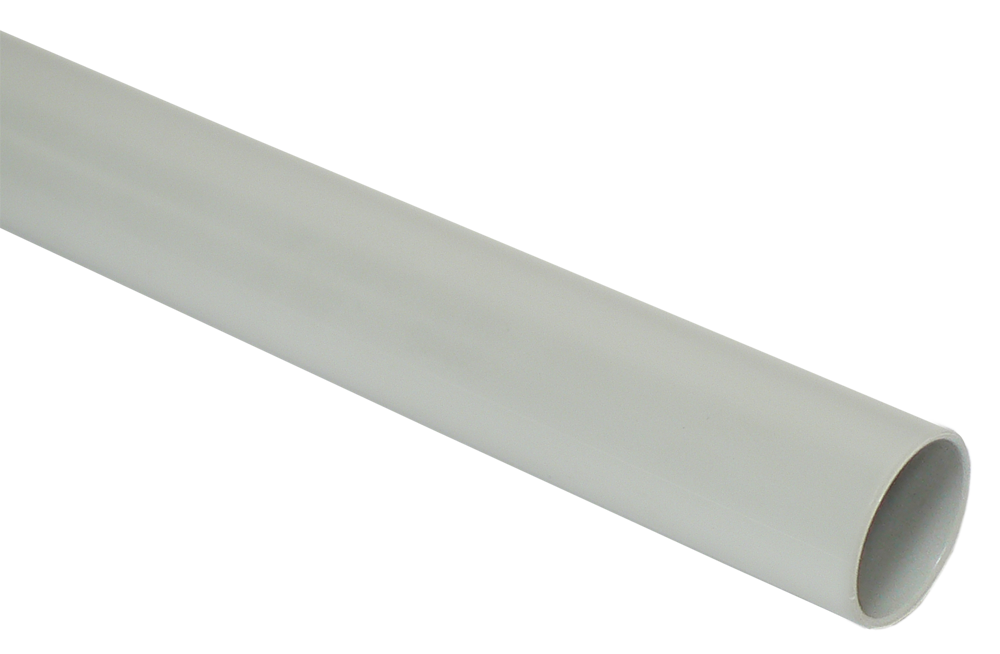 Труба гладкая жесткая ПВХ d=25мм серая 3м (60м/компл) IEK