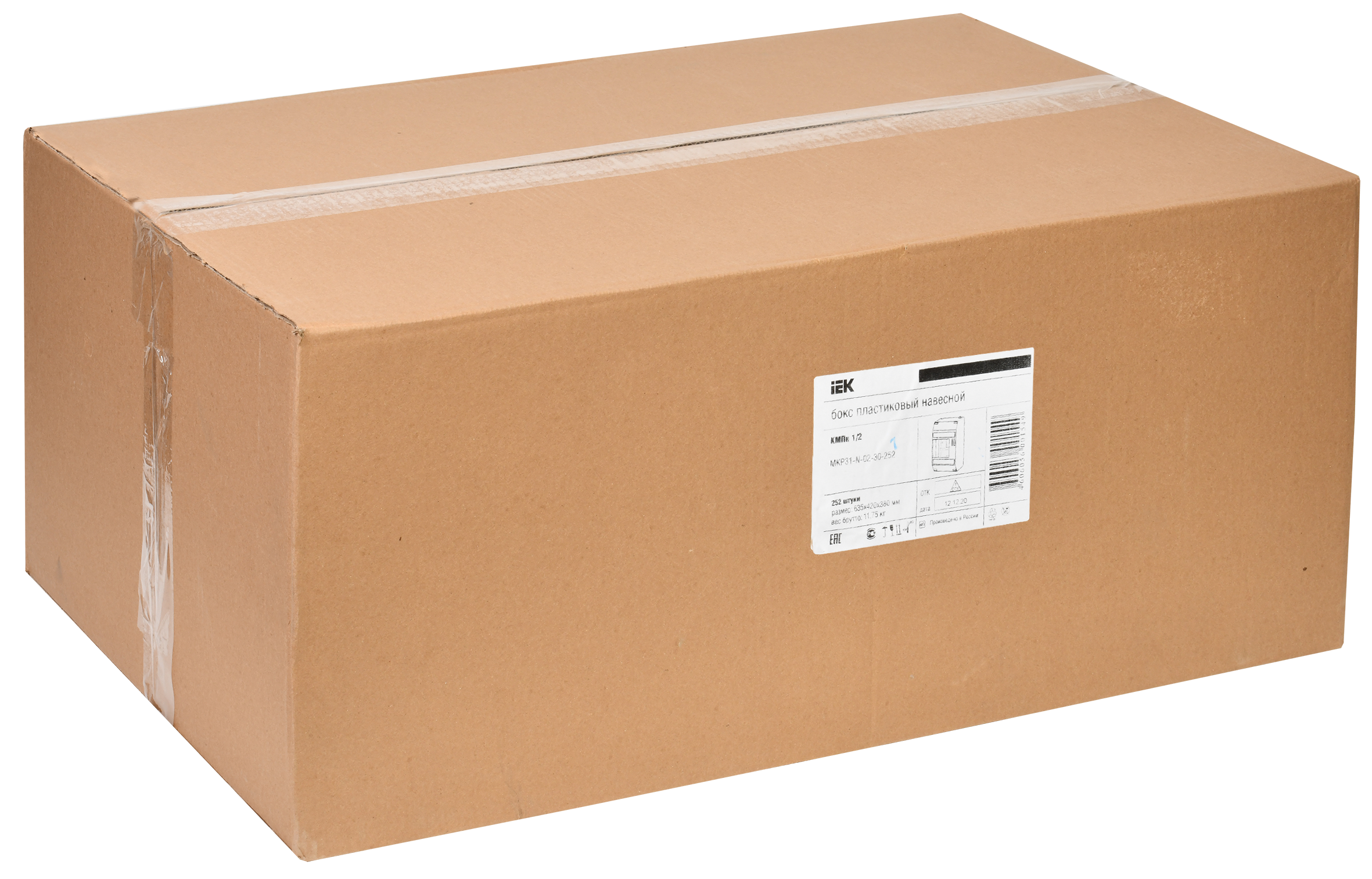 KREPTA 3 Корпус пластиковый КМПн 1/2 IP20 белый IEK