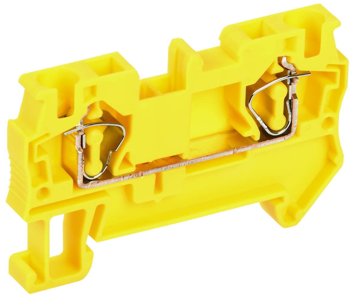 Клемма пружинная КПИ 2в-4 41А желтая IEK