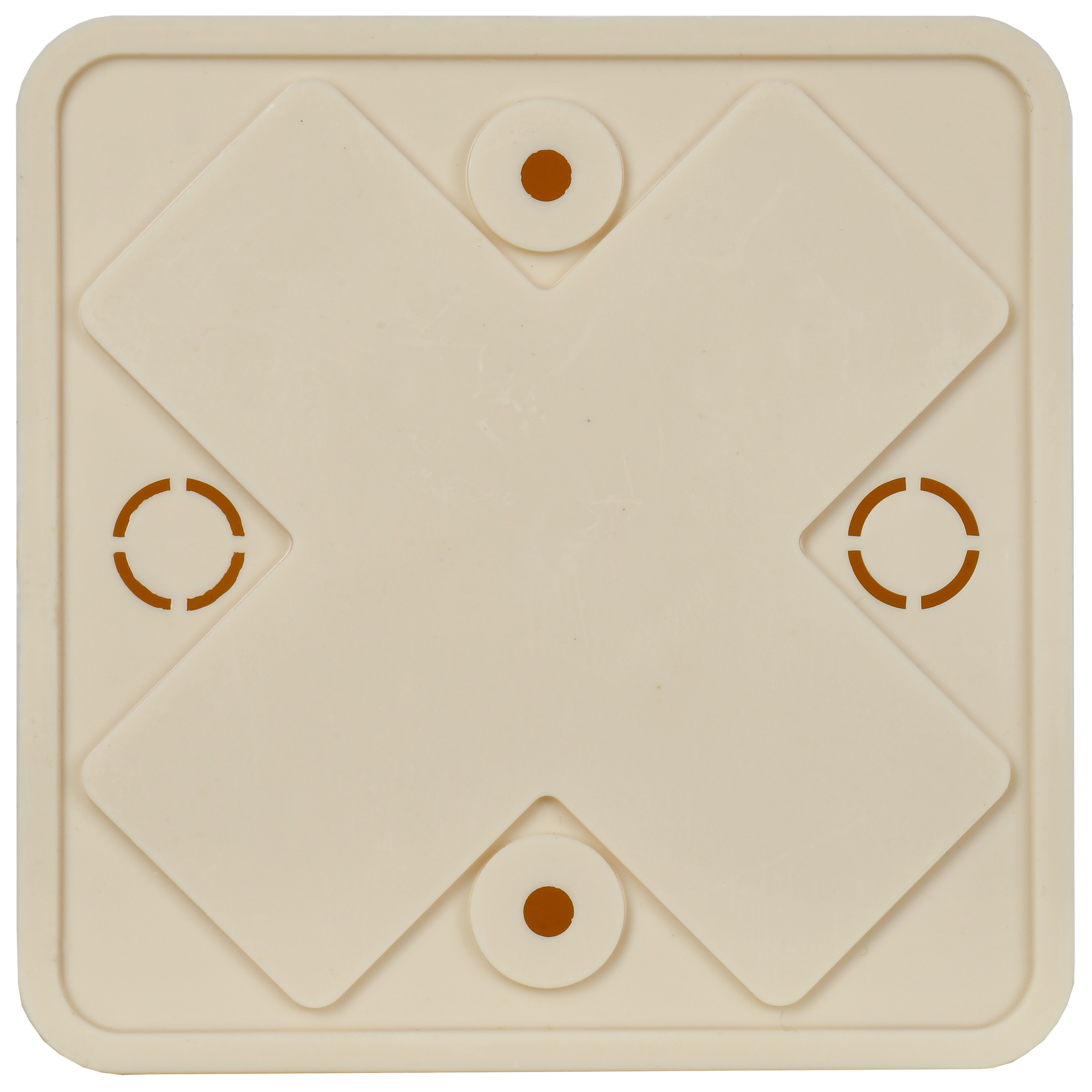 Коробка распаячная КМ41211-02 для открытой проводки безгалогенная (HF) 75х75х20мм слоновая кость IEK