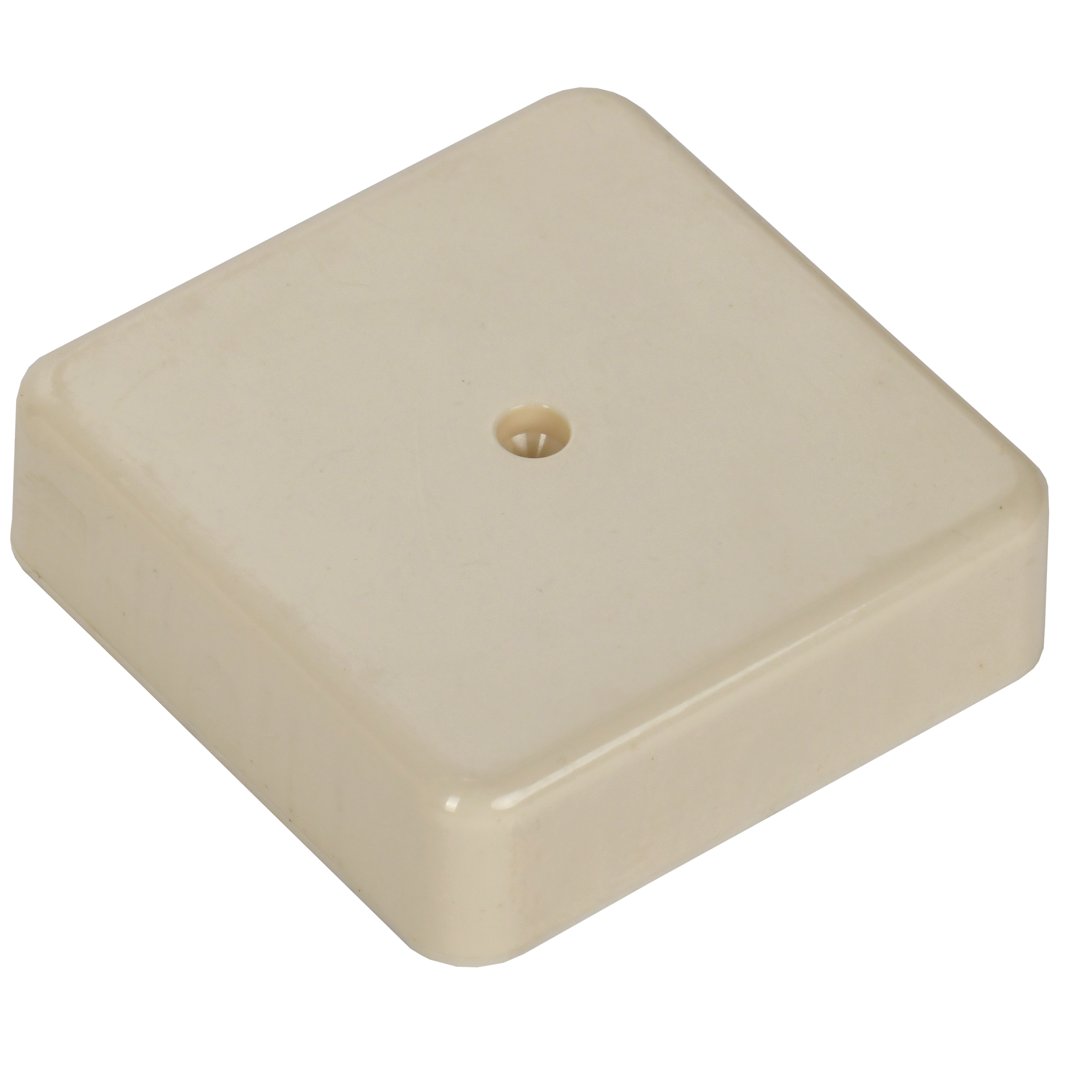 Коробка распаячная КМ41211-02 для открытой проводки безгалогенная (HF) 75х75х20мм слоновая кость IEK