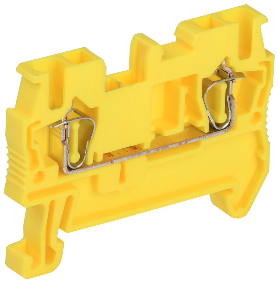 Клемма пружинная КПИ 2в-2,5 31А желтая IEK