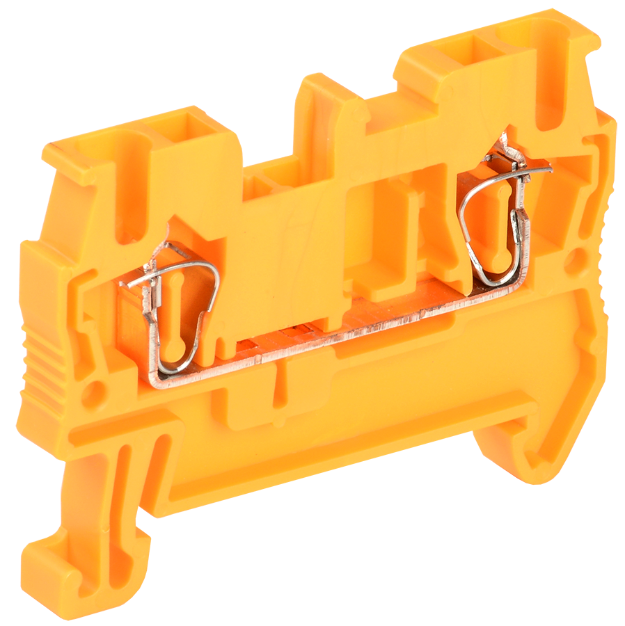 Клемма пружинная КПИ 2в-2,5 31А оранжевая IEK