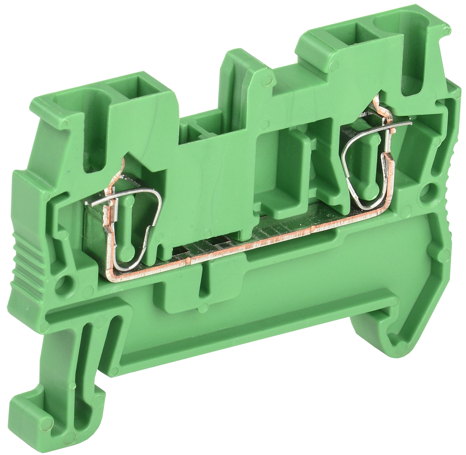 Клемма пружинная КПИ 2в-2,5 31А зеленая IEK