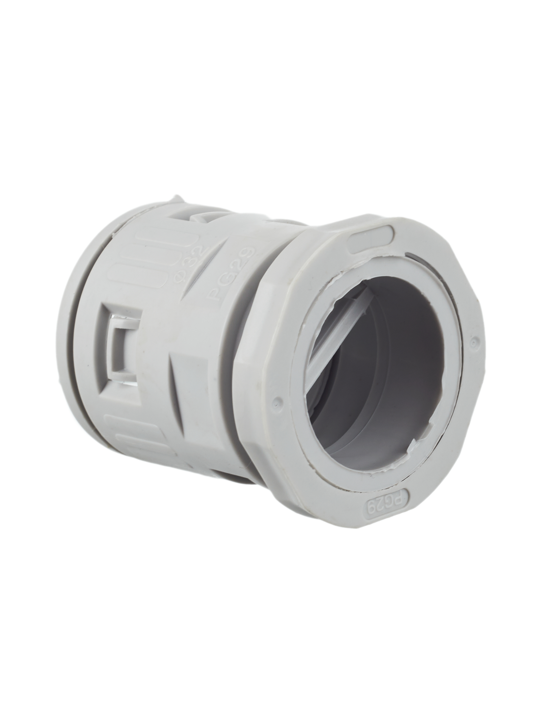 ELASTA Муфта вводная для гофрированных труб MVN32 IP40 серая IEK