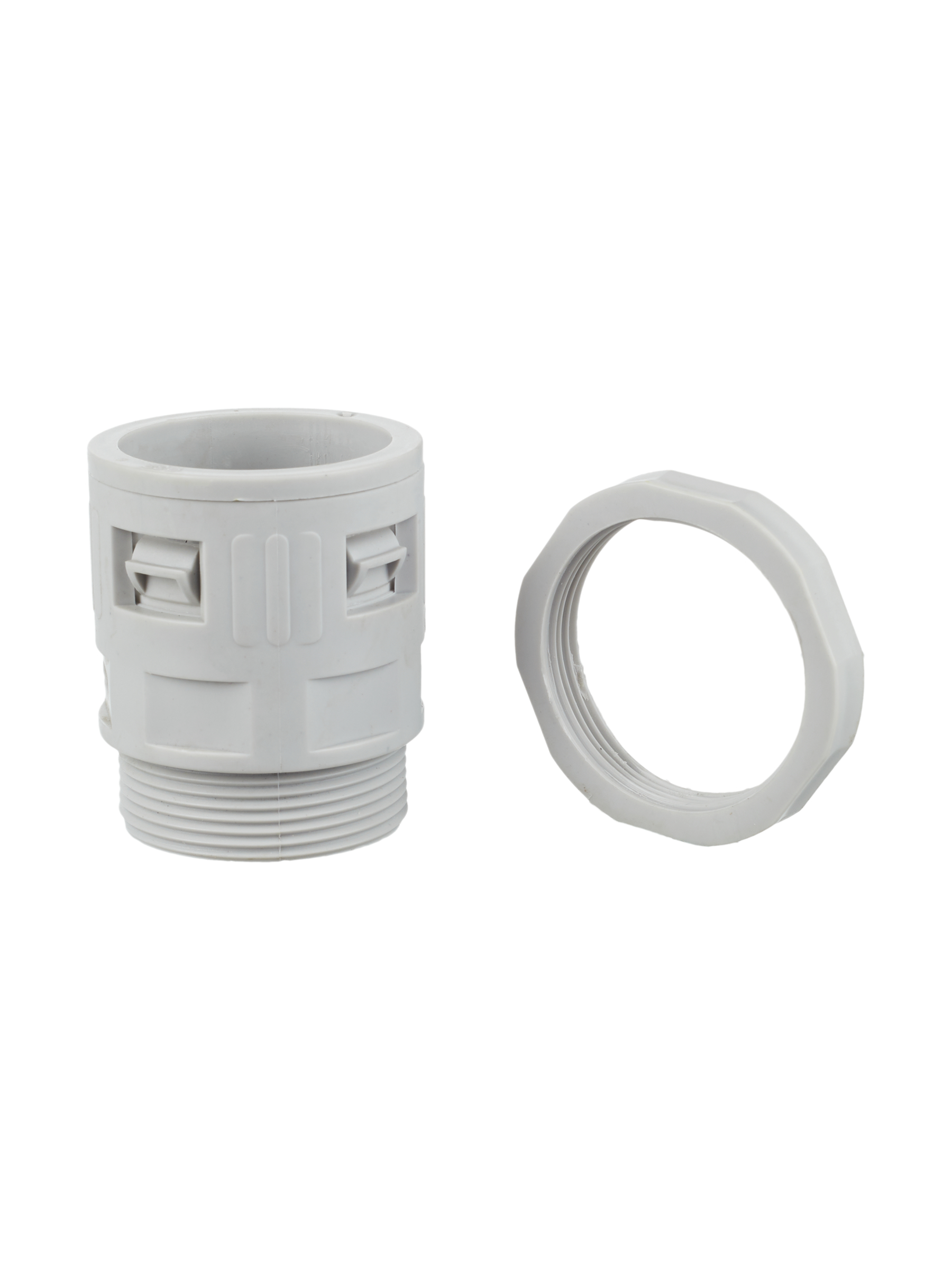 ELASTA Муфта вводная для гофрированных труб MVN32 IP40 серая IEK