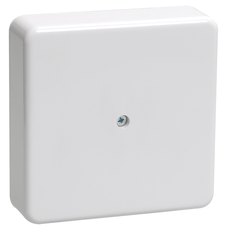 Коробка распаячная КМ41211-01 для открытой проводки безгалогенная (HF) 75х75х20мм белая IEK