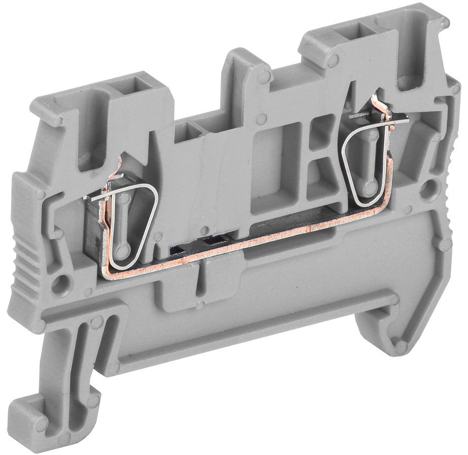Клемма пружинная КПИ 2в-1,5 17,5А серая IEK