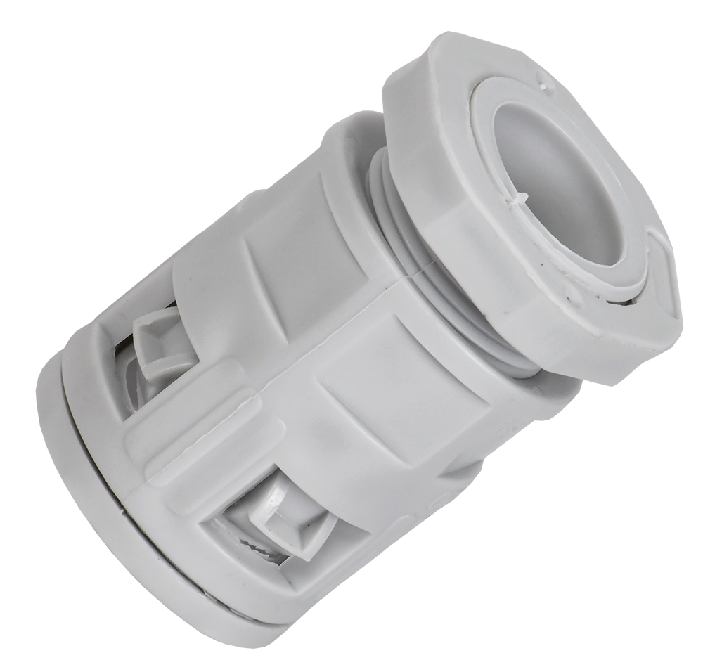 ELASTA Муфта вводная для гофрированных труб MVN25 IP40 серая IEK