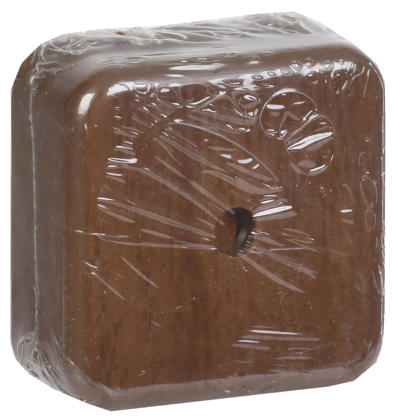 Коробка распаячная КМ41205-05 для открытой проводки безгалогенная (HF) 50х50х20мм дуб IEK