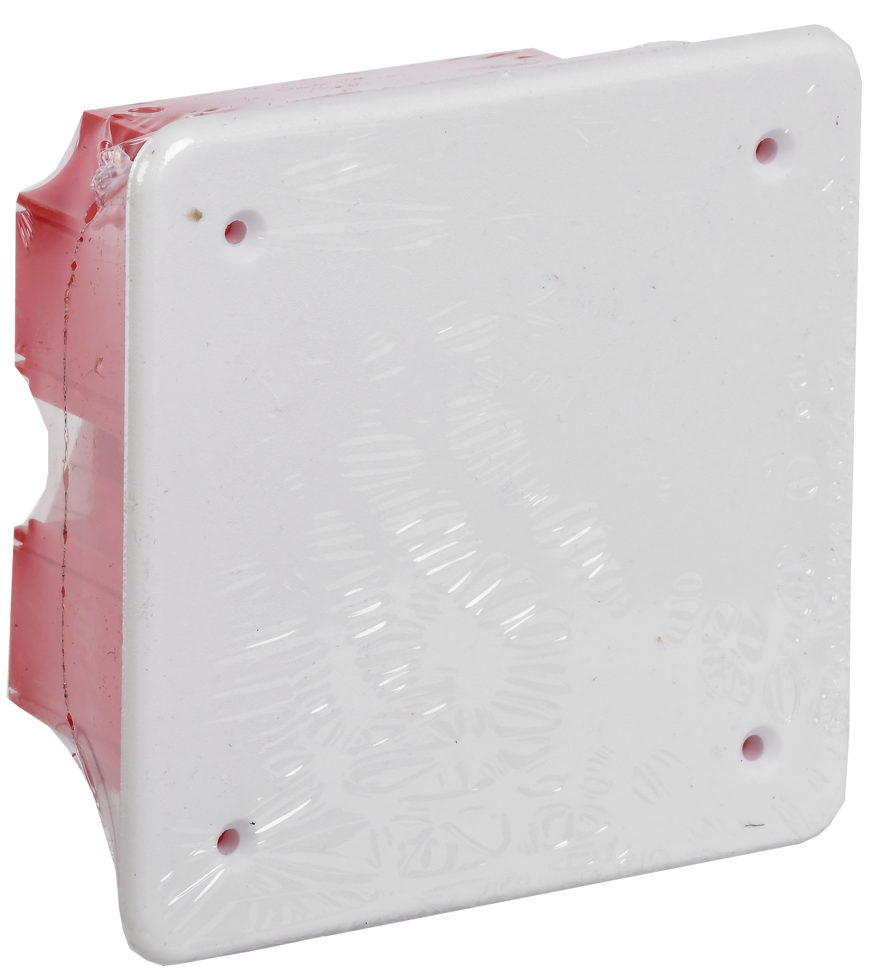 Коробка распаячная КМ41001 для твердых стен безгалогенная (HF) 92х92х45мм с саморезами с крышкой IEK