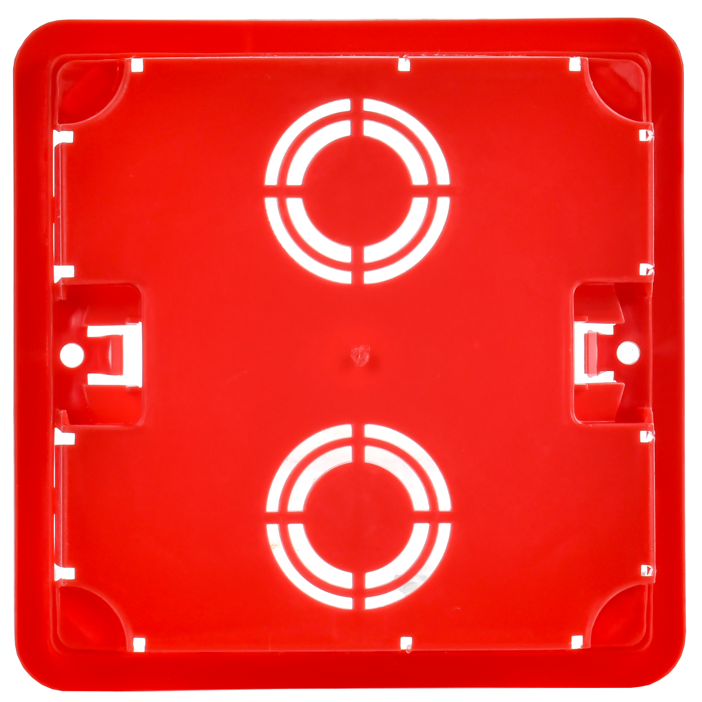 Коробка распаячная КМ41001 для твердых стен безгалогенная (HF) 92х92х45мм с саморезами с крышкой IEK