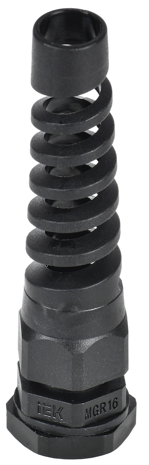 Сальник MGR 16 с гибким отводом d=4-8мм IP68 черный IEK