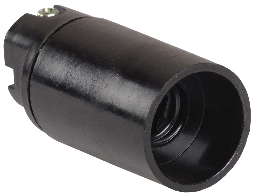 Патрон подвесной Пкб14-04-К01 карболитовый Е14 черный (50шт) (стикер на изделии) IEK